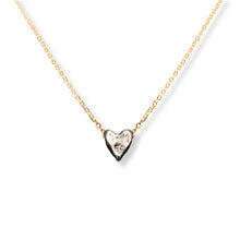 Load image into Gallery viewer, j and i jewelry Jewelry - Necklaces Dainty Silver + Gold Heart Necklace
