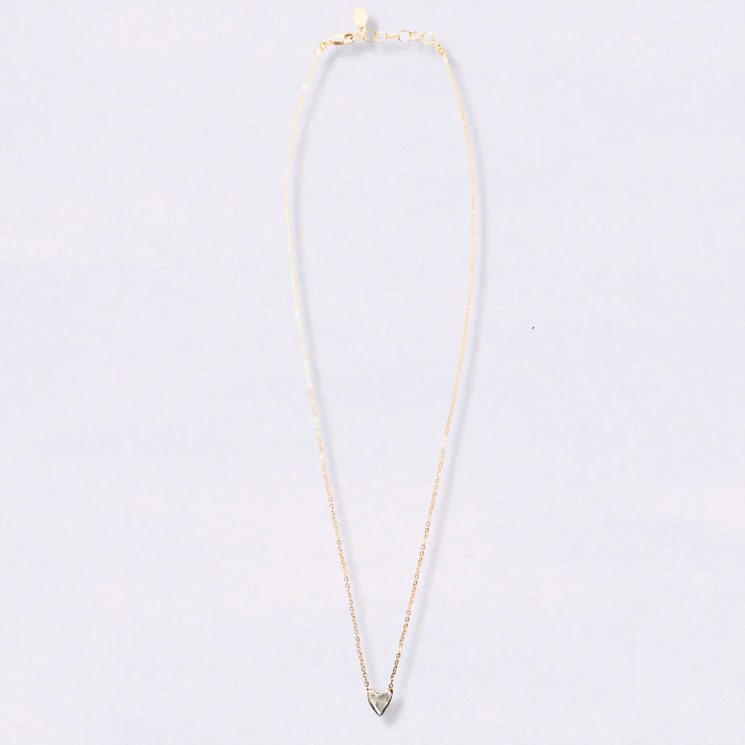 j and i jewelry Jewelry - Necklaces Dainty Silver + Gold Heart Necklace