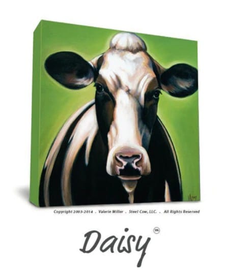 Steel Cow LLC Canvas Print Daisy – Canvas Wall Art Print
