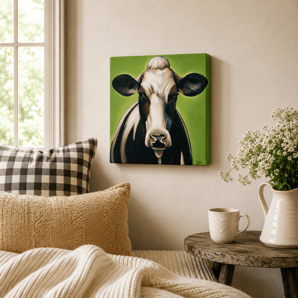 Steel Cow LLC Canvas Print Daisy – Canvas Wall Art Print