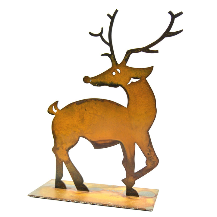 Prairie Dance Dancer tabletop metal reindeer Christmas decoration, view 8