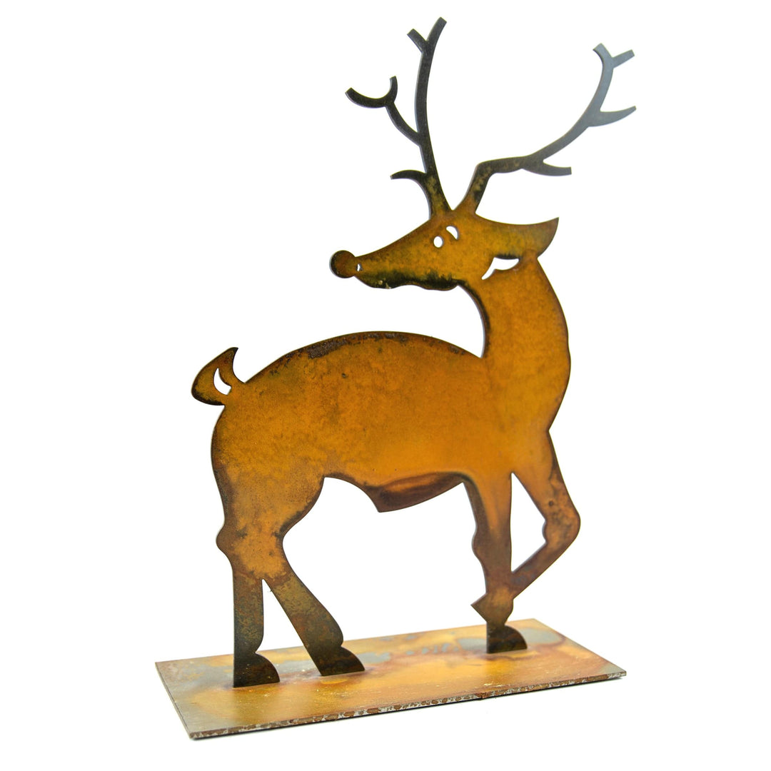 Prairie Dance Dancer tabletop metal reindeer Christmas decoration, view 5