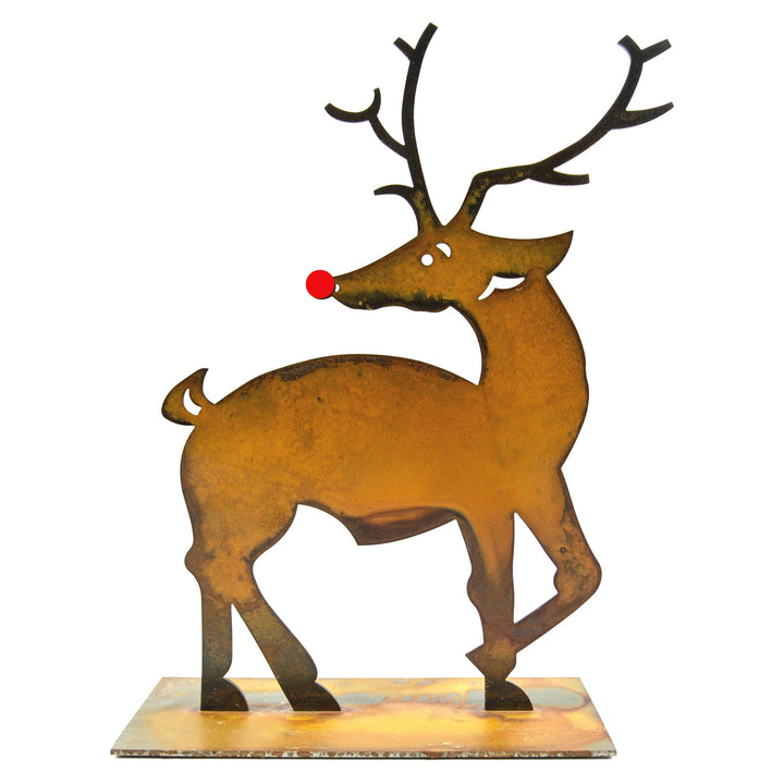 Prairie Dance Dancer tabletop metal reindeer Christmas decoration, view 2