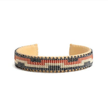 Load image into Gallery viewer, Etkie Jewelry Destiny Beaded Glass Cuff -Small
