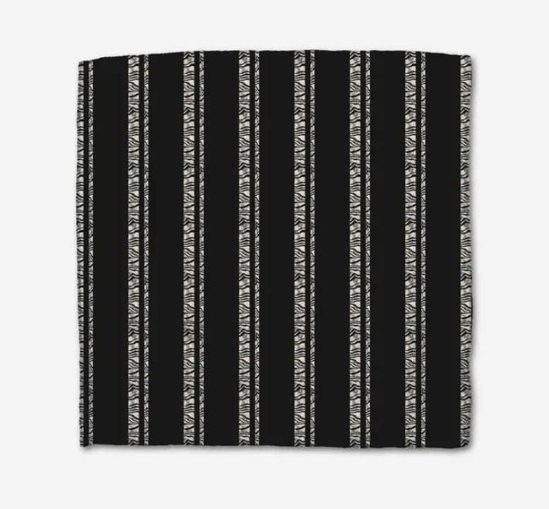 Geometry Home Decor - Linens - Geometry Kitchen Dish Cloth Set - Zebra Pin Stripe Black (3-Pack)