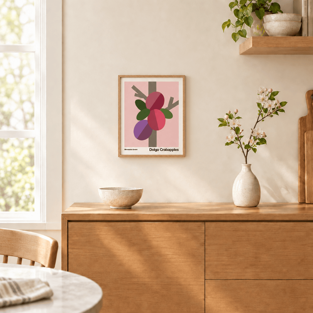 Little Dipper Art Dolgo Crabapple Botanical Art Print | Little Dipper Art