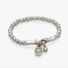 Load image into Gallery viewer, Chanour Double Charm Pewter Bracelet
