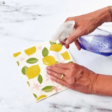 Load image into Gallery viewer, Rock Flower Paper Home Decor - Linens Eco Sponge Cloths Limone
