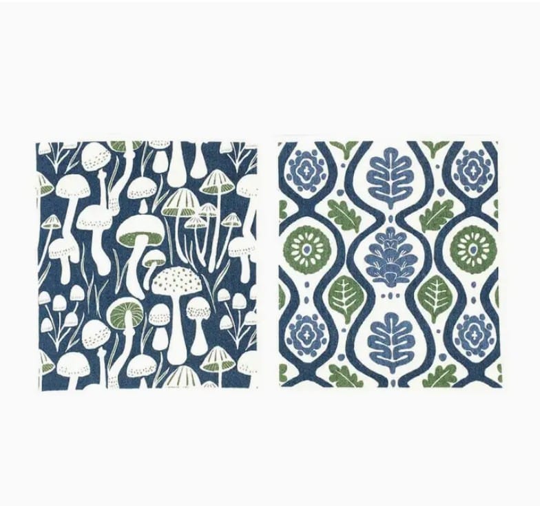 Rock Flower Paper Home Decor - Linens Eco Sponge Cloths Mushrooms