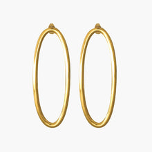 Load image into Gallery viewer, CXC Gold Ellipse Earring
