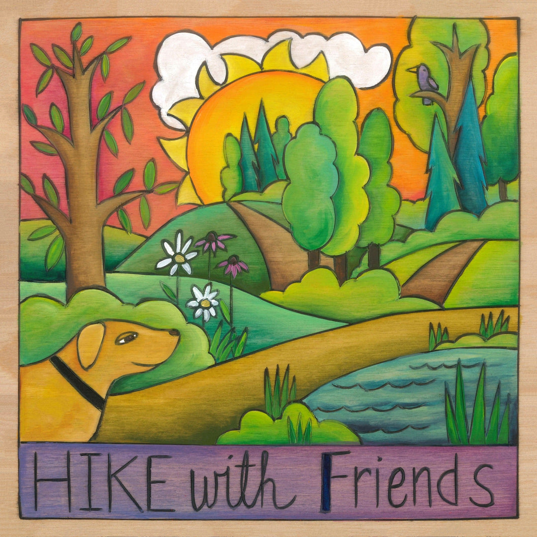 Sincerely Sticks Wall Art Enjoy the Outdoors 9" x 9" Plaque