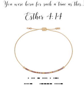 Dot & Dash Esther 4:14 Bracelet