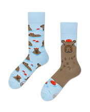 Load image into Gallery viewer, Many Mornings Socks Everyday Unisex Sock Capybara

