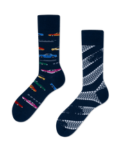 Load image into Gallery viewer, Many Mornings Socks Everyday Unisex Sock Fast Cars
