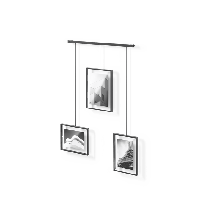 umbra Home Decor - Indoor - Furniture Lighting Mirrors Wall Art Exhibit Wall Picture Frame, Set of 3