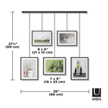 Load image into Gallery viewer, umbra Home Decor - Indoor - Furniture Lighting Mirrors Wall Art Exhibit Wall Picture Frame, Set of 5

