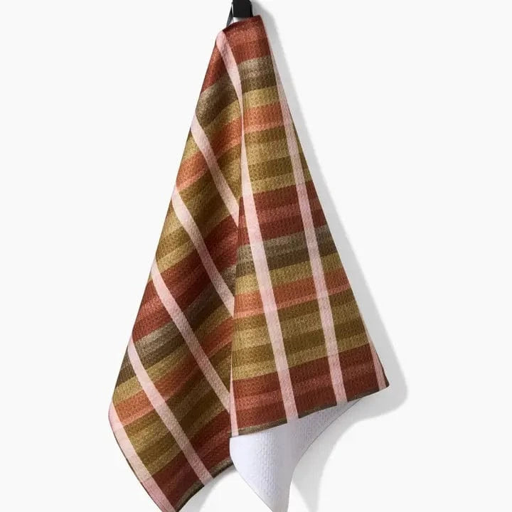 Geometry Home Decor - Linens - Geometry Kitchen Fall Harvest Stripes Tea Towel