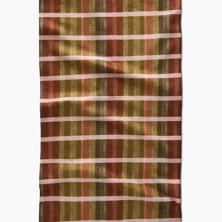 Geometry Home Decor - Linens - Geometry Kitchen Fall Harvest Stripes Tea Towel