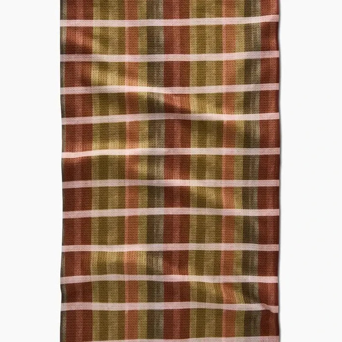 Geometry Home Decor - Linens - Geometry Kitchen Fall Harvest Stripes Tea Towel