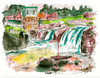 Aaron Burgers Wall Art Falls Part II Print