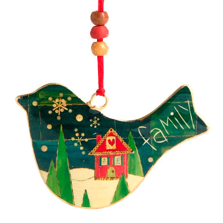 Demdaco Christmas Ornament Family Metal Bird Ornament