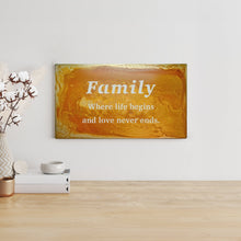 Load image into Gallery viewer, Prairie Dance Proudly Handmade in South Dakota, USA Rust Finish Family Wall Art, Metal Family Sign
