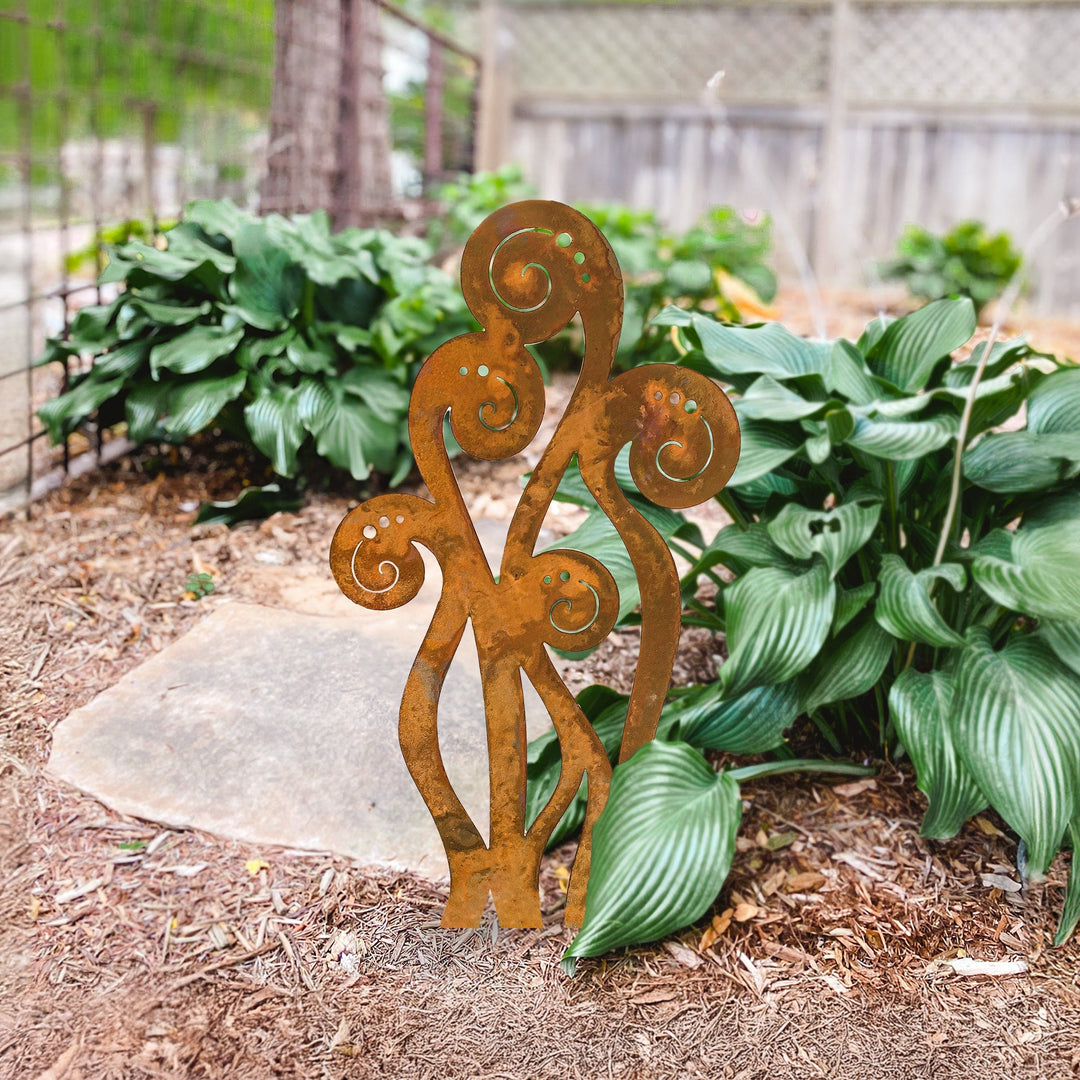 Prairie Dance Proudly Handmade in South Dakota, USA Fiddlehead Ferns - Garden Stake