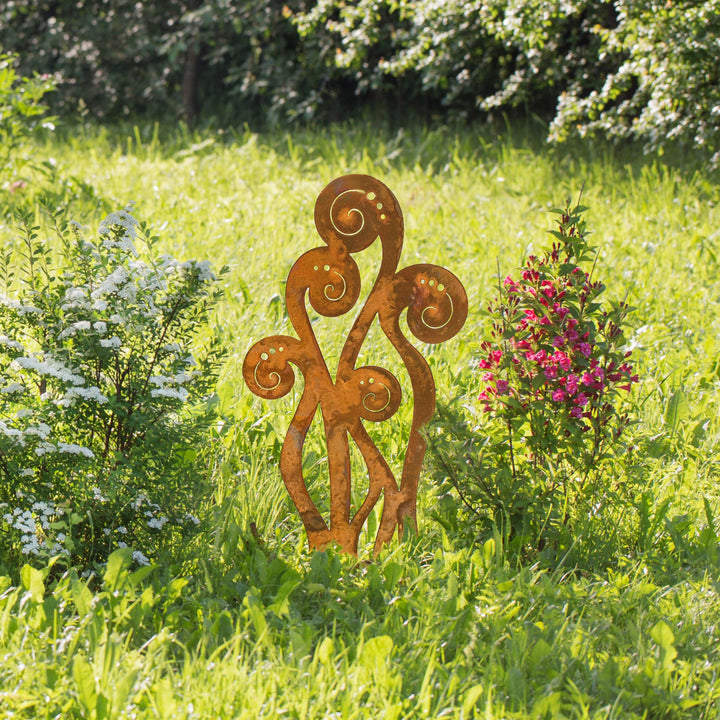 Prairie Dance Proudly Handmade in South Dakota, USA Fiddlehead Ferns - Garden Stake
