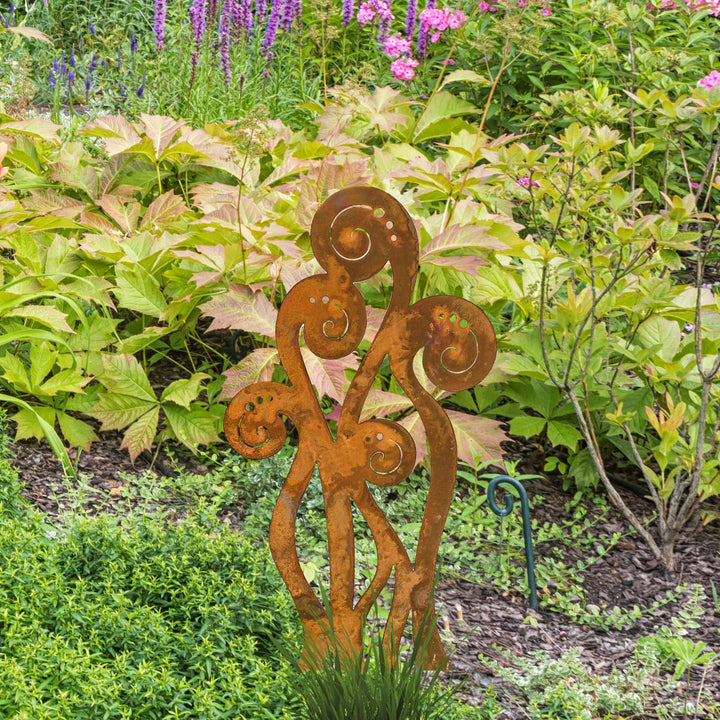 Prairie Dance Proudly Handmade in South Dakota, USA Fiddlehead Ferns - Garden Stake