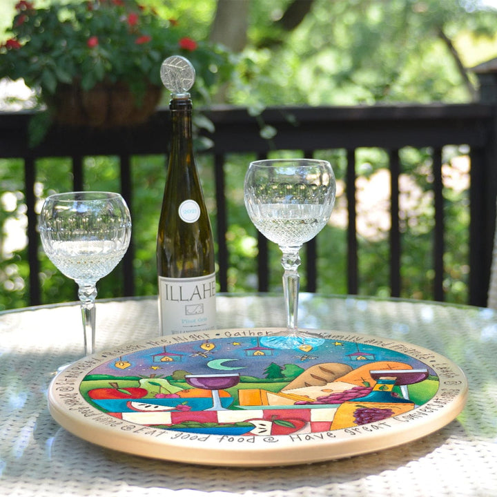 Sincerely Sticks Lazy Susans Firefly Nights 18" Lazy Susan