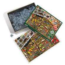 Load image into Gallery viewer, Cobble Hill Puzzles Puzzles/Games/Books Fishing Lures 1000 Piece Jigsaw Puzzle
