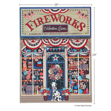 Load image into Gallery viewer, WerkShoppe Books Cards Games and Puzzles - Games and Puzzles Flags &amp; Fireworks 500 Piece Puzzle
