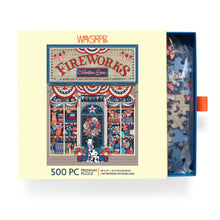 Load image into Gallery viewer, WerkShoppe Books Cards Games and Puzzles - Games and Puzzles Flags &amp; Fireworks 500 Piece Puzzle
