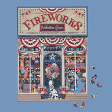 Load image into Gallery viewer, WerkShoppe Books Cards Games and Puzzles - Games and Puzzles Flags &amp; Fireworks 500 Piece Puzzle
