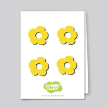 Load image into Gallery viewer, Spunky Fluff Proudly handmade in South Dakota, USA Yellow Flower Magnets, Mini
