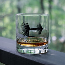 Load image into Gallery viewer, Vital Industries Barware Wooly Bugger Fly Fishing Rocks Glass | Screen Printed Old Fashioned Glass
