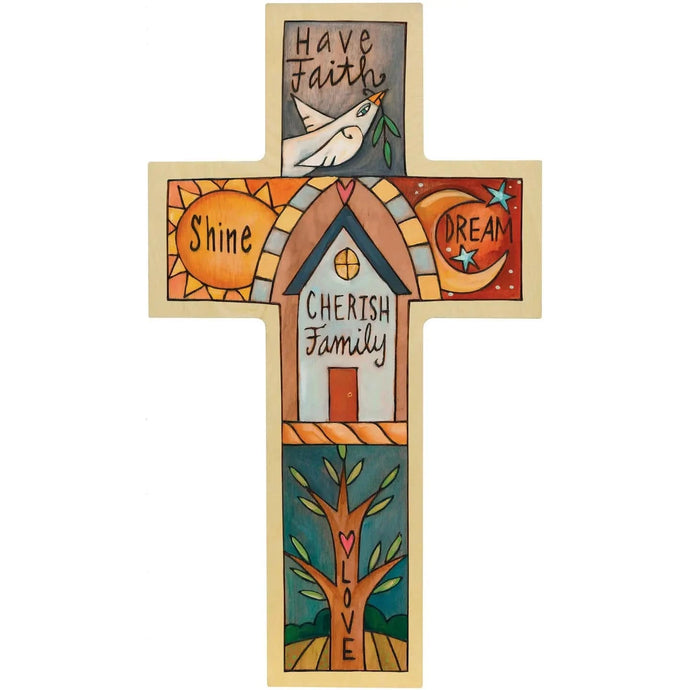 Sincerely Sticks Home Decor - Indoor - Furniture Lighting Mirrors Wall Art Foundation in Faith Cross