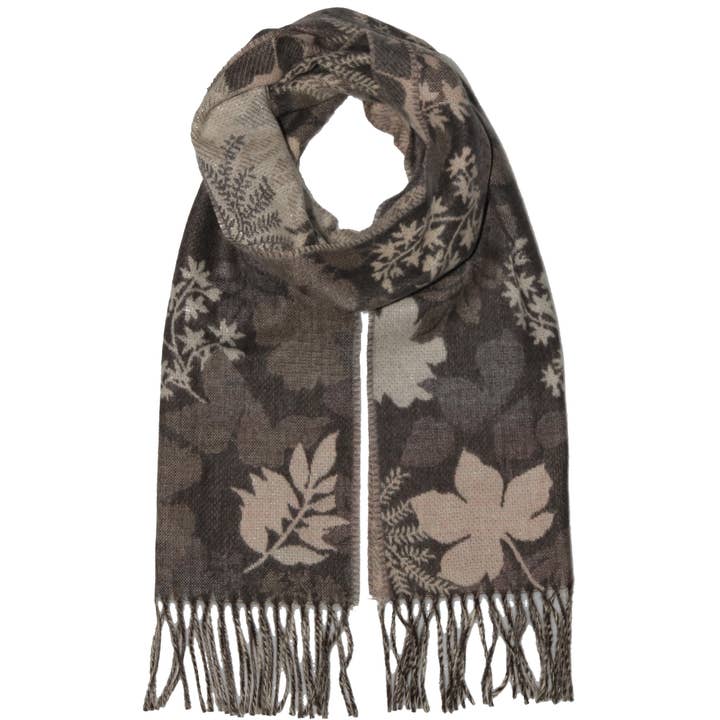 FRAAS Scarves FRAAS Autumn Leaves Cashmink Scarf – Taupe