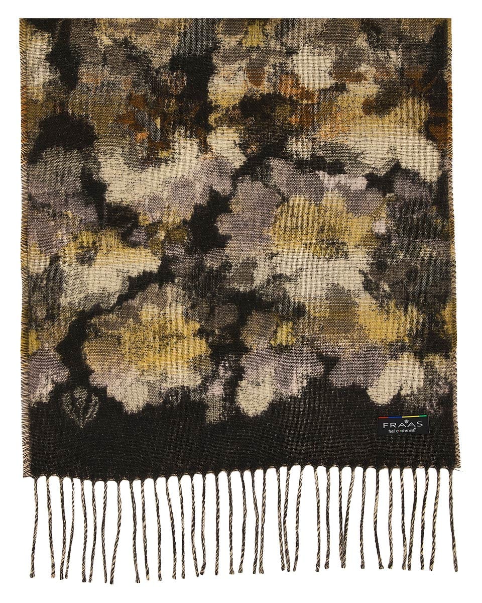 FRAAS Scarves FRAAS Forest Flower Cashmink Scarf – Caviar