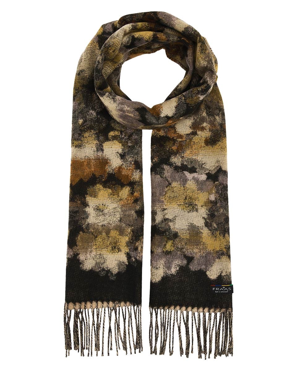 FRAAS Scarves FRAAS Forest Flower Cashmink Scarf – Caviar