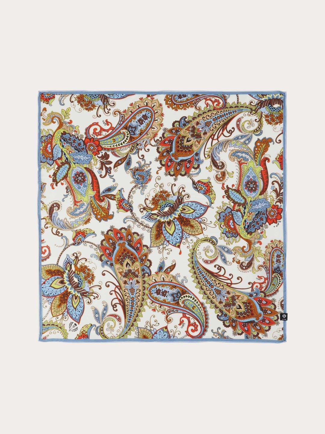 FRAAS Scarves FRAAS Paisley Silk Neckie – Zen Blue