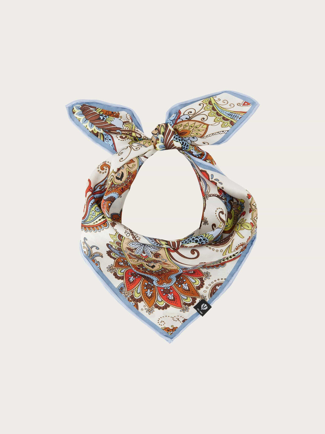 FRAAS Scarves FRAAS Paisley Silk Neckie – Zen Blue