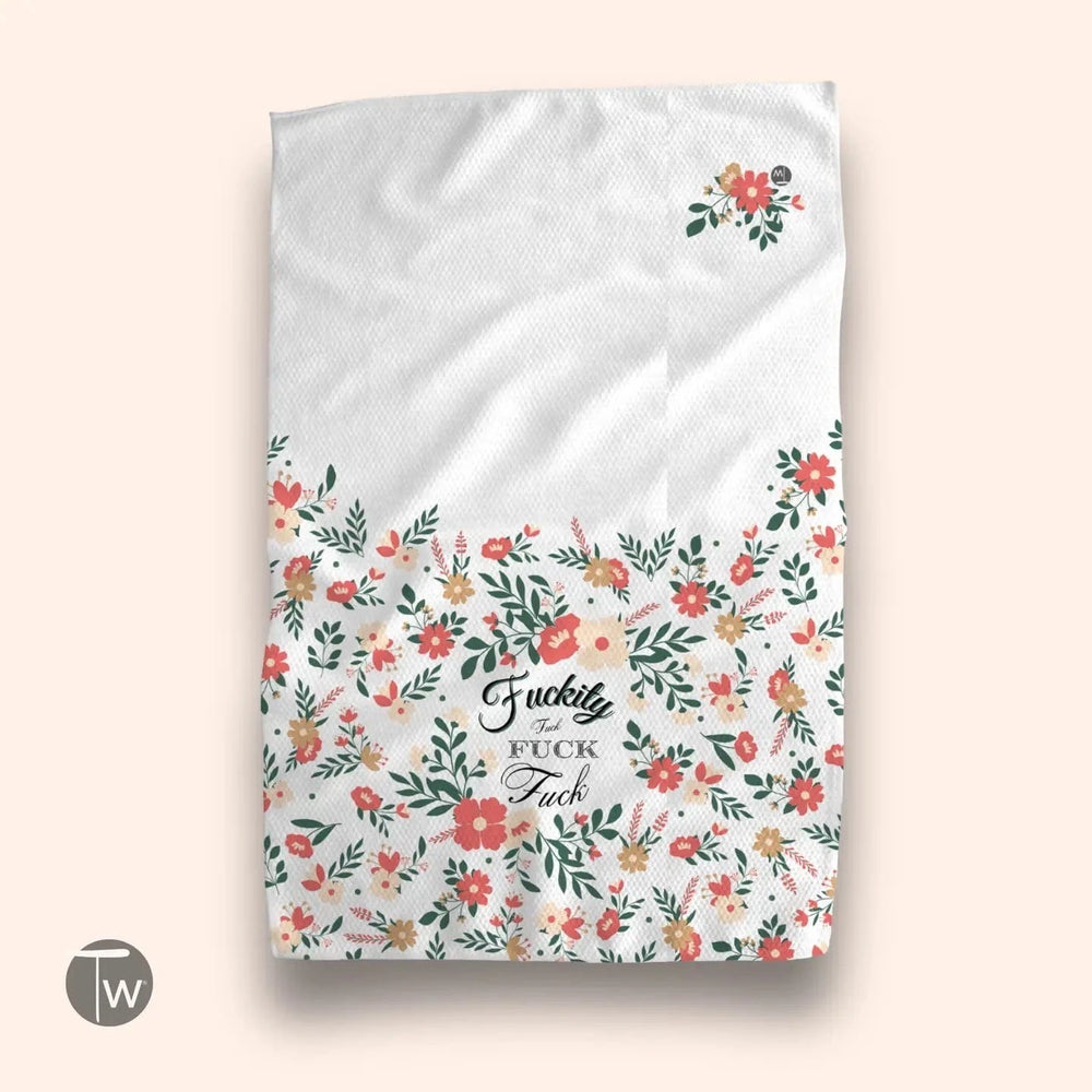 Twisted Wares Home Decor - Linens Fuckity Fuck Waffle Weave Tea Towel