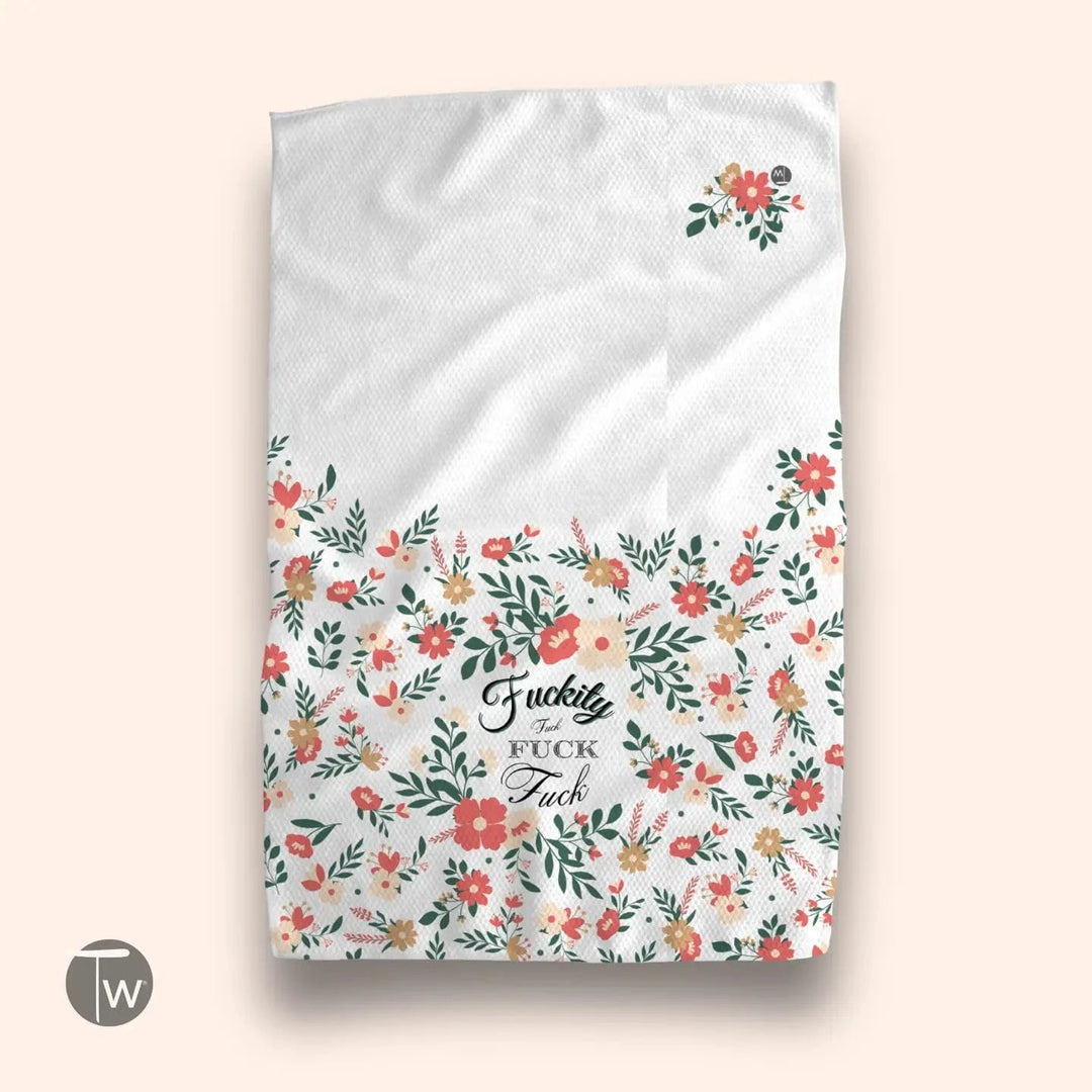Twisted Wares Home Decor - Linens Fuckity Fuck Waffle Weave Tea Towel