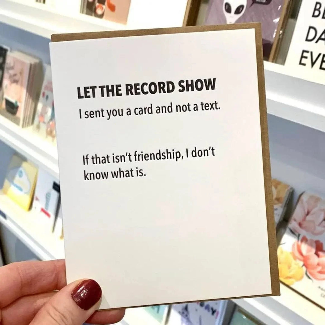 Pretty Alright Goods Cards Funny Friendship Card, Sent A Card Friendship Card