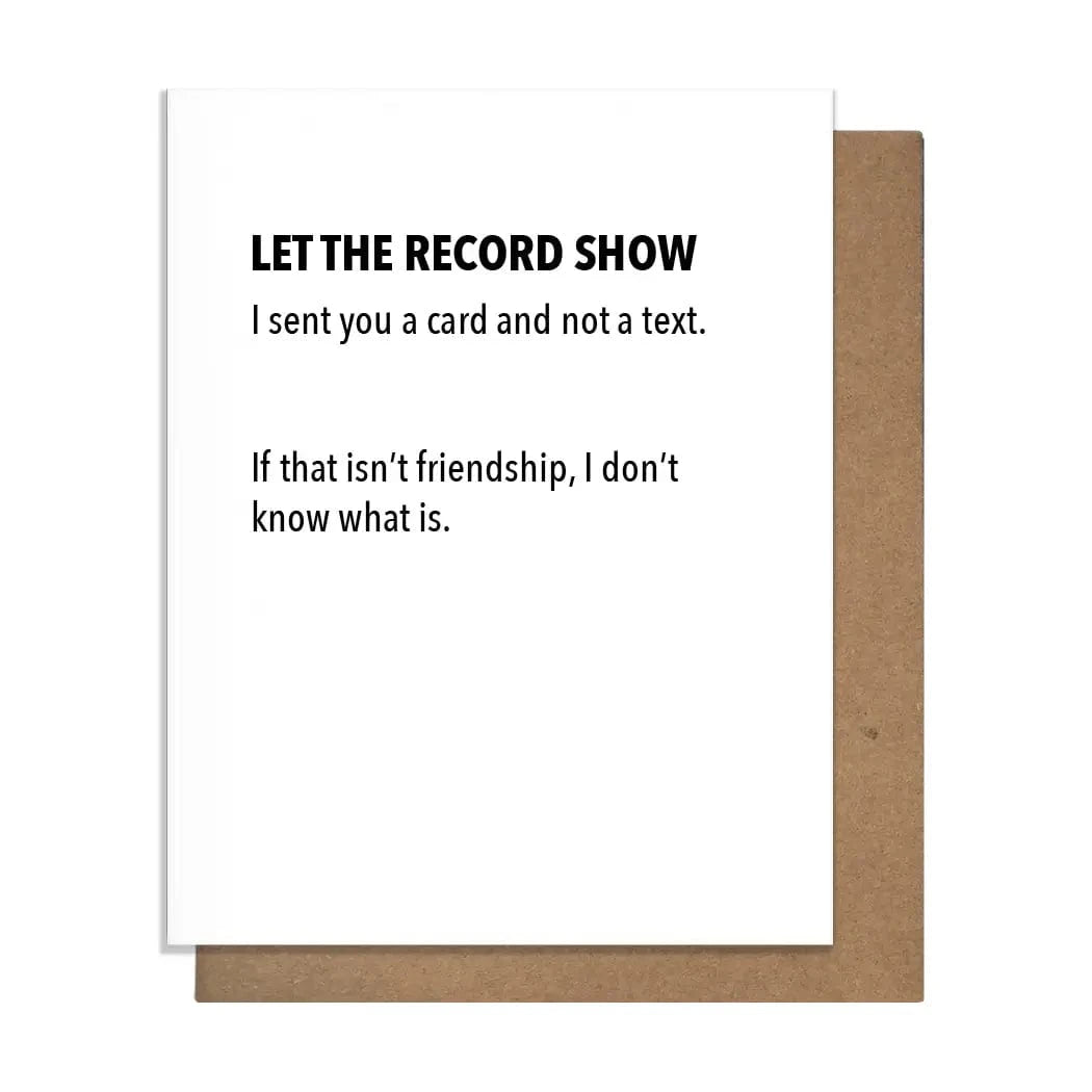 Pretty Alright Goods Cards Funny Friendship Card, Sent A Card Friendship Card