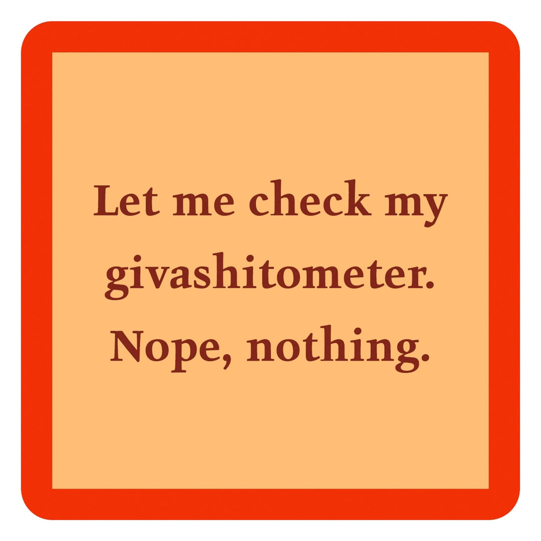 Drinks on Me Coasters Drinkware Funny Giveashitometer Coaster