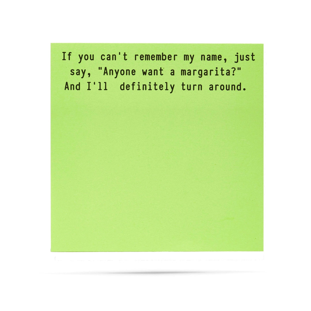 Ellembee Gift Anyone Want A Margarita Funny Sticky Notes by Ellembee Gift