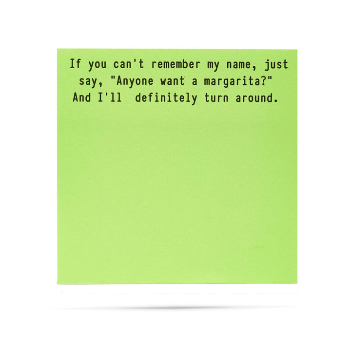 Ellembee Gift Anyone Want A Margarita Funny Sticky Notes by Ellembee Gift