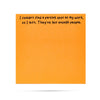 Ellembee Gift I couldn't Find a Parking Spot Funny Sticky Notes by Ellembee Gift